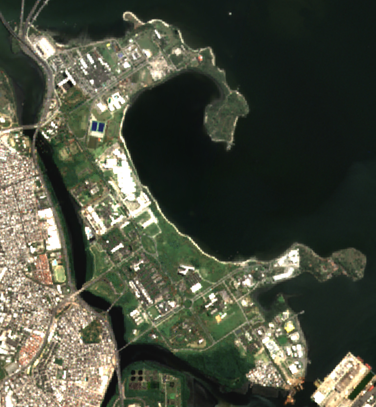 Imagem de referência relacionada a Ilha do Fundão, item descrito como ilha no Rio de Janeiro, Brasil