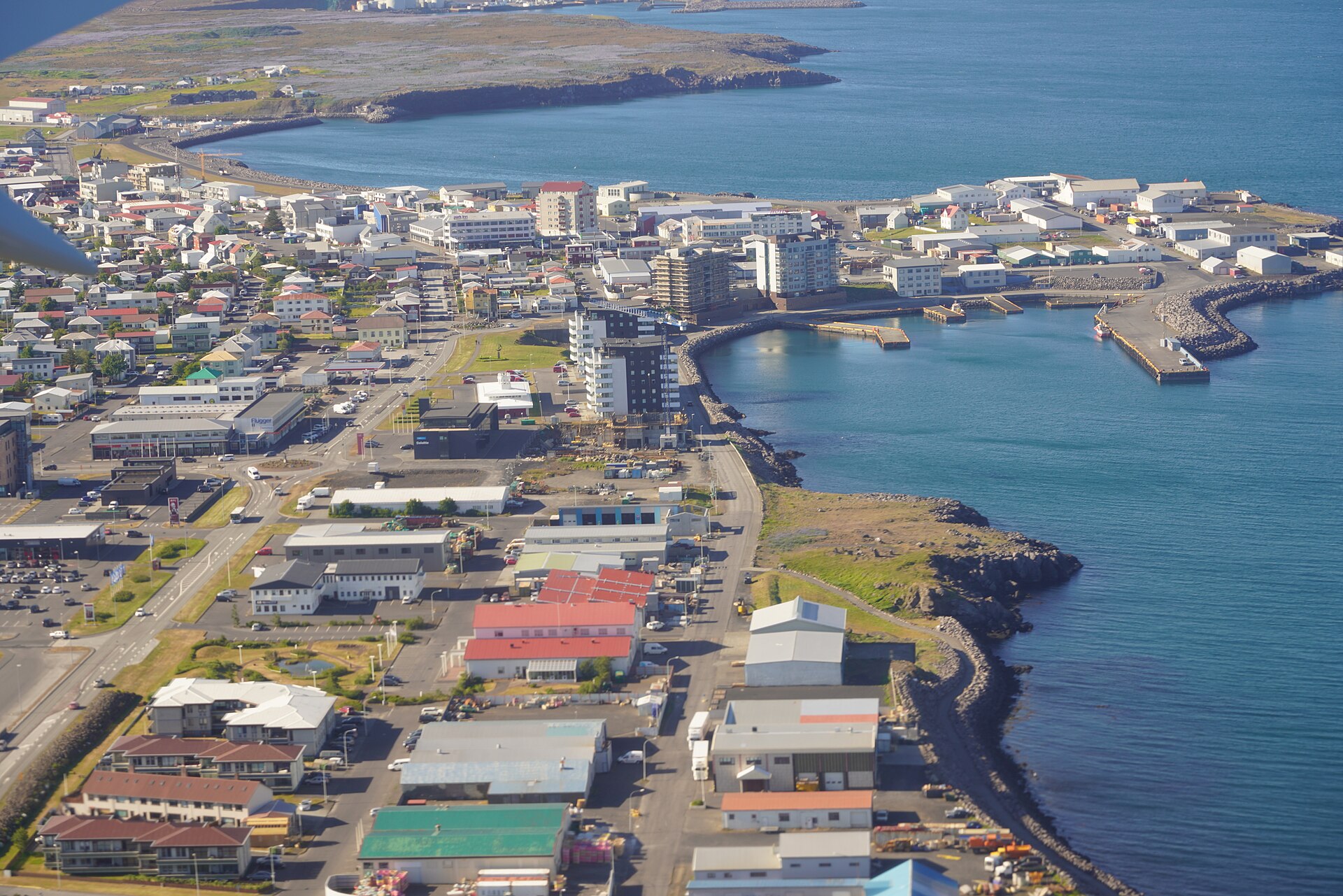Imagem de referência relacionada a Keflavík, item descrito como cidade no Eleitorado do Sul, Islândia