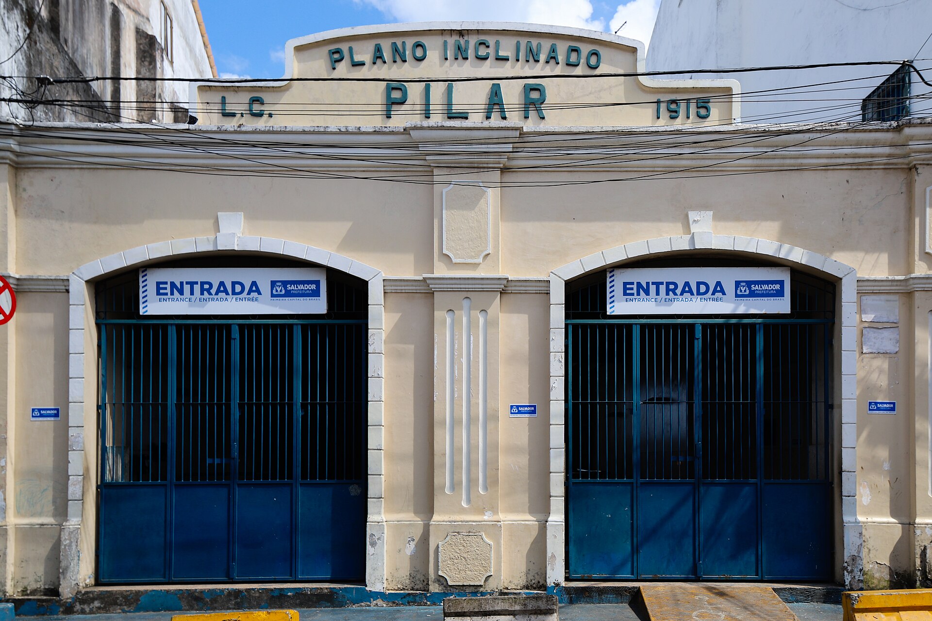 Imagem de referência de Plano Inclinado do Pilar, descrito nos dados abertos como transporte vertical em Salvador, no Brasil