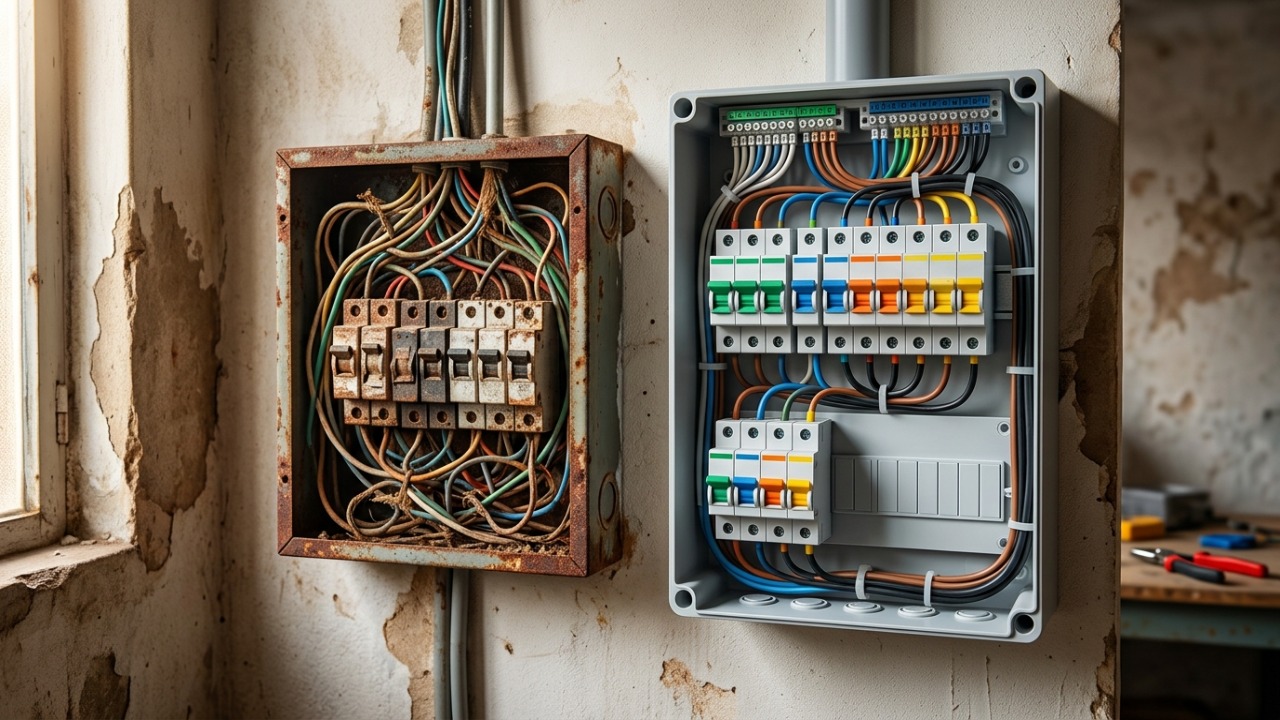 Eletricista com 42 anos de experiência e 7.257 clientes revela o que faz quando não cabe mais nada no quadro de luz