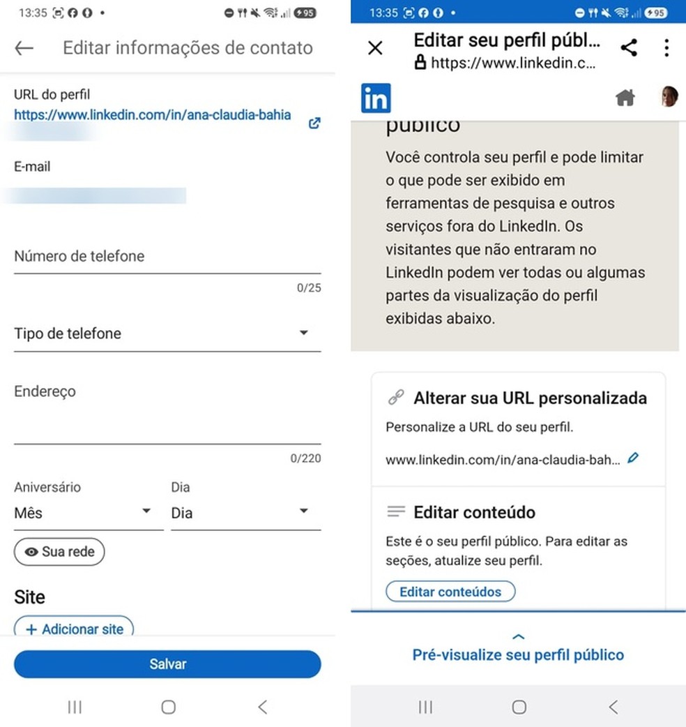 Como personalizar a URL do LinkedIn para facilitar buscas e candidaturas