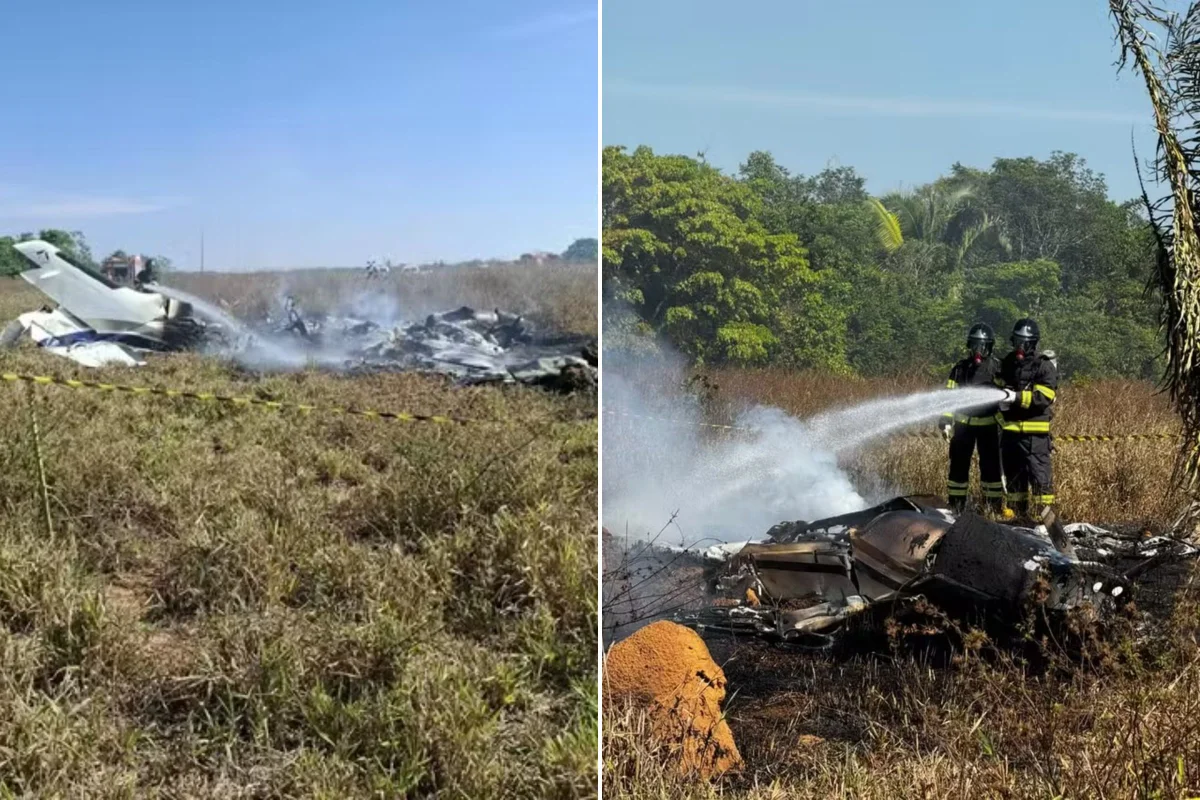 Polícia investiga se avião que caiu e matou 3 fazia tráfico internacional