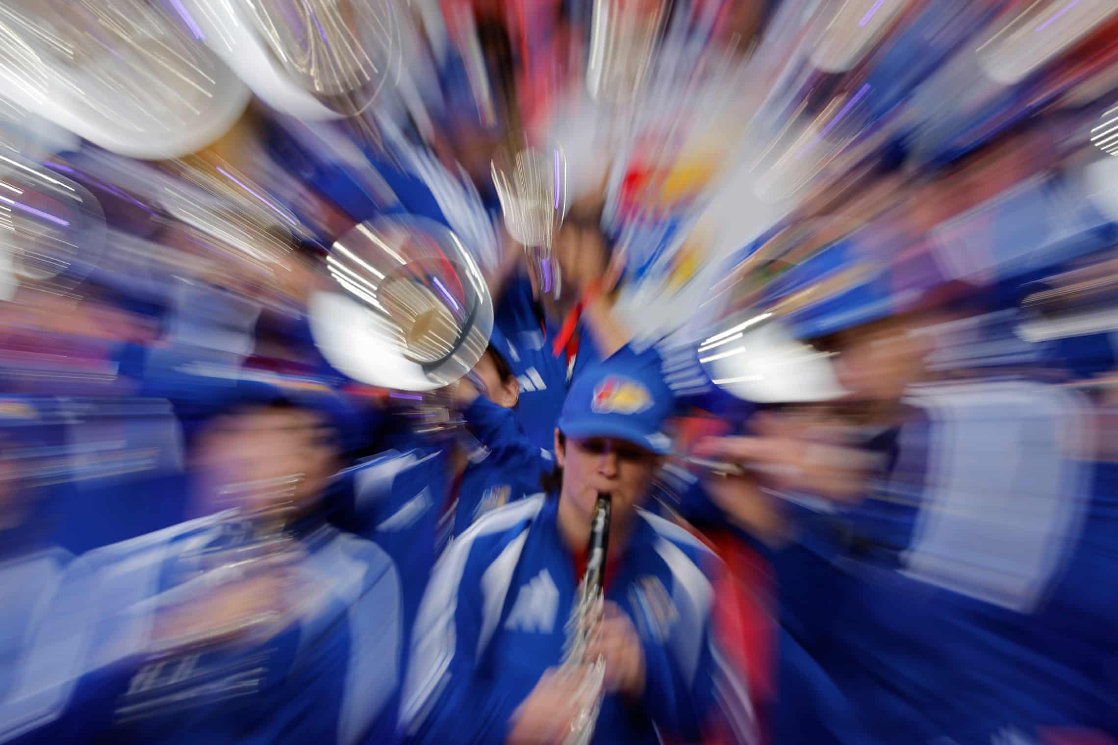 'Está prestes a ir para o mundo': futebol americano universitário americano faz estrondo no Wembley – um ensaio fotográfico
