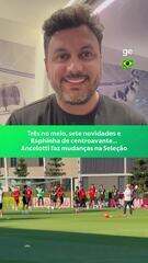 Ancelotti faz mudanças no time em treinamento!
