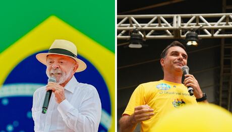 No horário eleitoral, Flávio fala contra a reeleição, e Lula, de segurança e baixa no preço dos alimentos