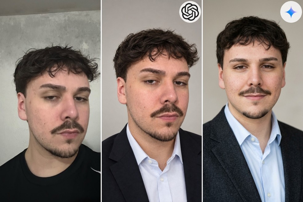 Prompts para foto profissional: comparamos os resultados do ChatGPT e Gemini