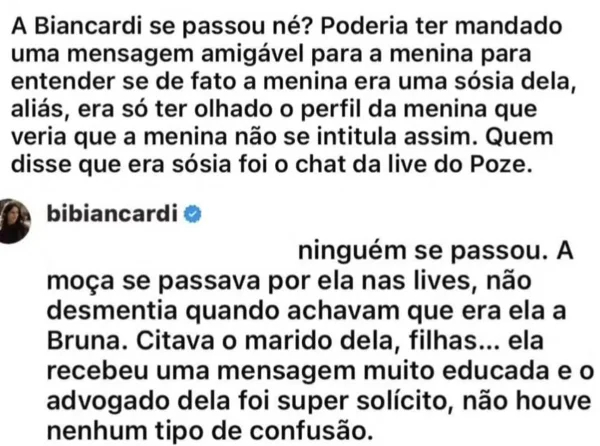 Irmã sai em defesa de Bruna Biancardi após polêmica com suposta sósia - destaque galeria