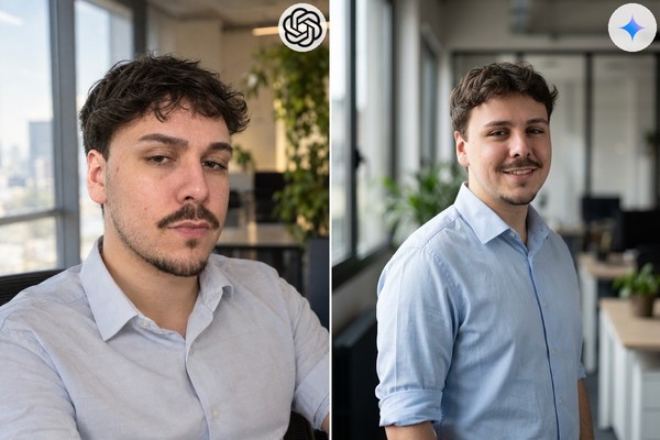 Prompts para foto profissional: comparamos os resultados do ChatGPT e Gemini