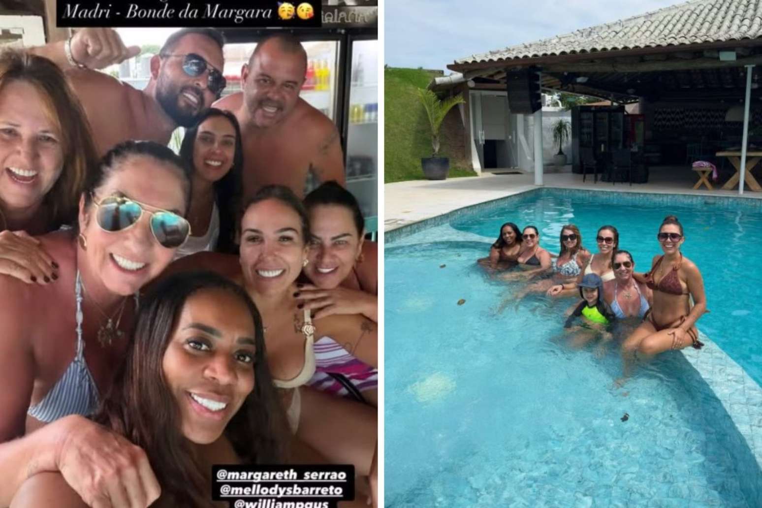 Margareth e Fernanda curtem dia de lazer juntas