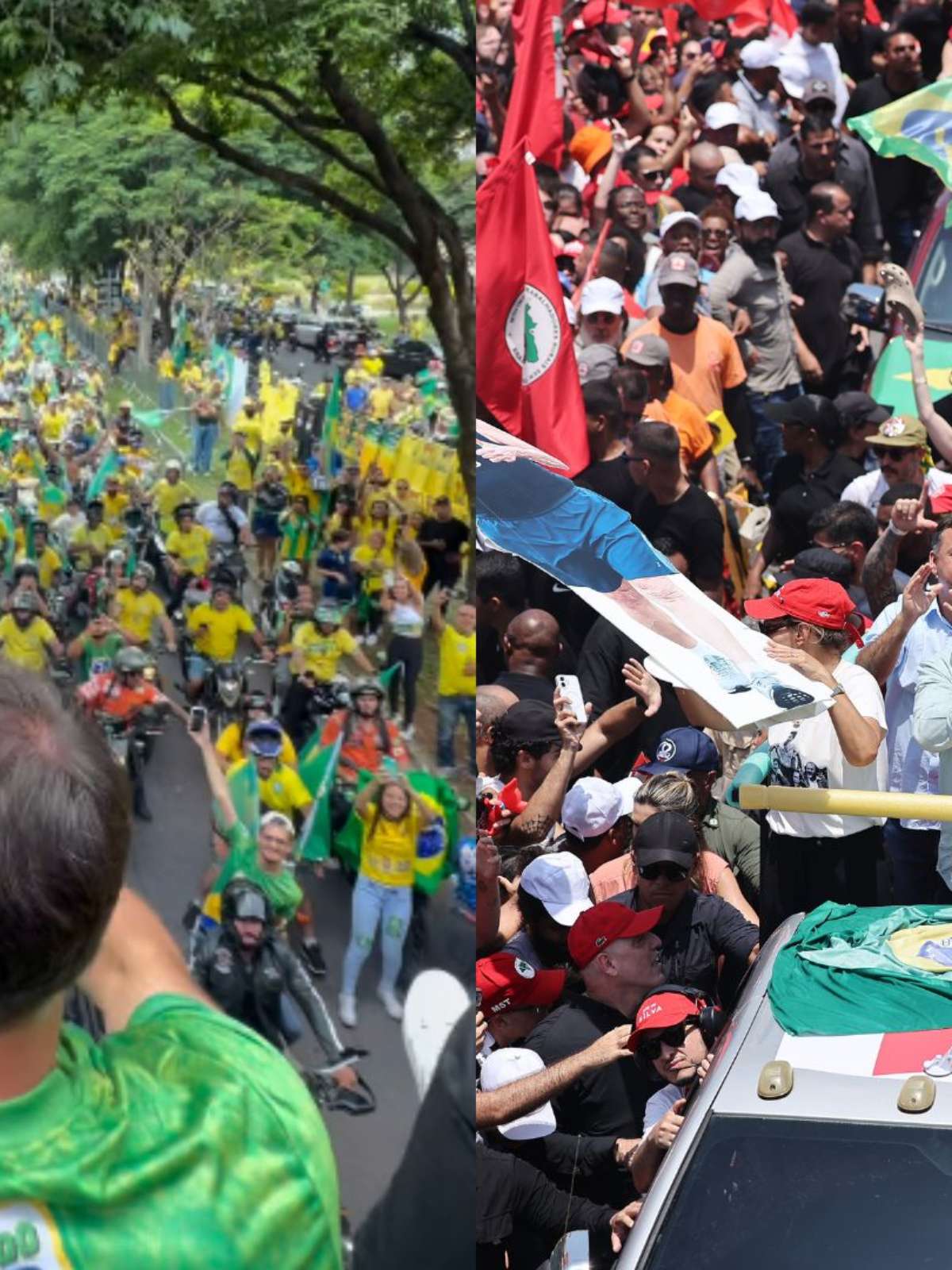 Atos pró-Lula e pró-Flávio são realizados em diversos estados do Brasil na véspera da eleição; veja