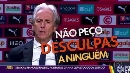 Sem Cristiano Ronaldo, Portugal ganha quarto jogo seguido com Jorge Jesus