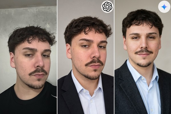 Prompts para foto profissional: comparamos os resultados do ChatGPT e Gemini