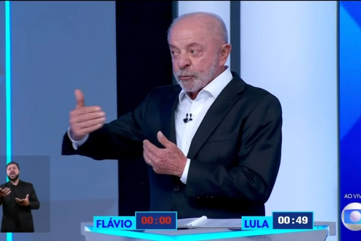 Lula durante debate na TV Globo - Metrópoles