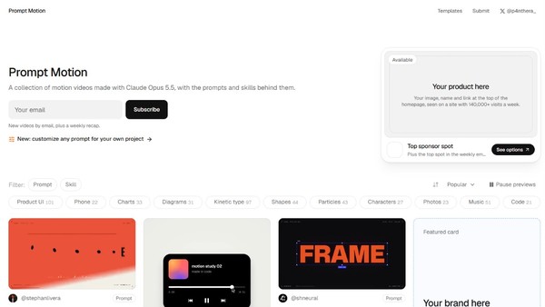 Como usar o Prompt Motion? Site reúne prompts para criar animações com IA