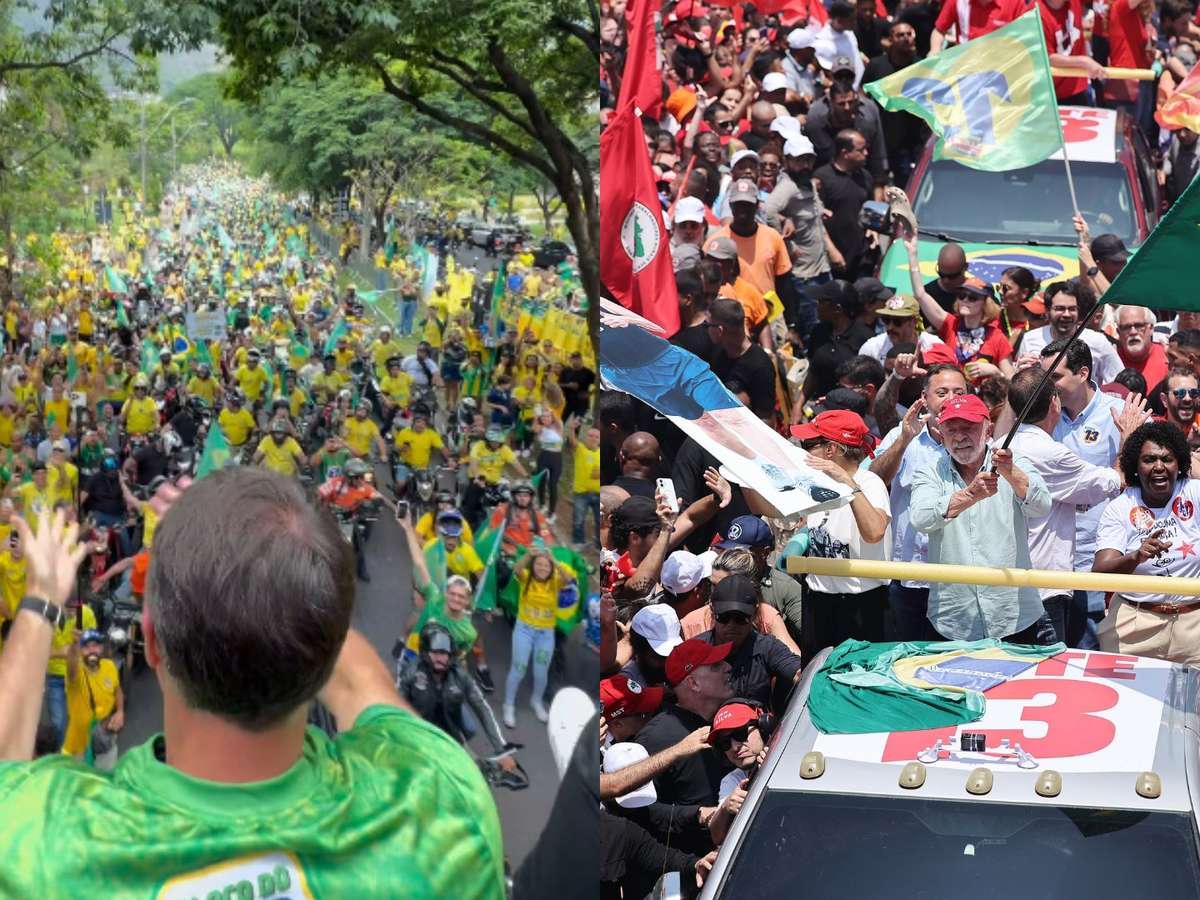 Atos pró-Lula e pró-Flávio são realizados em diversos estados do Brasil na véspera da eleição; veja