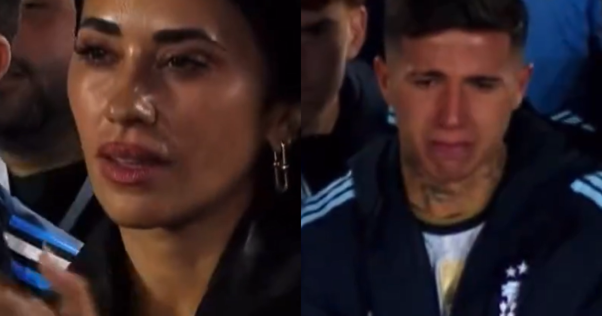 Comparação entre reações de Antonella e Enzo Fernández em despedida de Messi viraliza; veja o momento