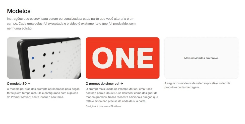 Como usar o Prompt Motion? Site reúne prompts para criar animações com IA