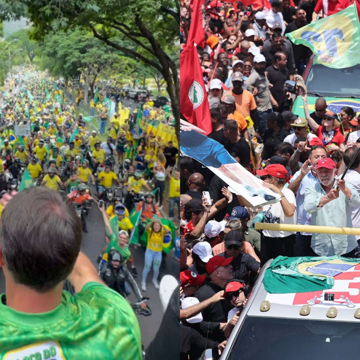 Atos pró-Lula e pró-Flávio são realizados em diversos estados do Brasil na véspera da eleição; veja