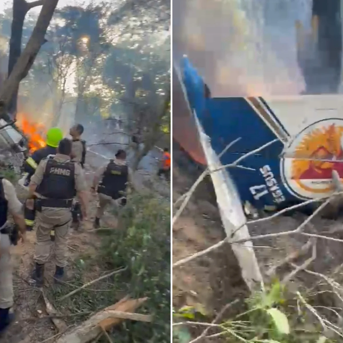 Militares do DF lamentam morte de PMs em queda de avião em MG: "Imensa dor"