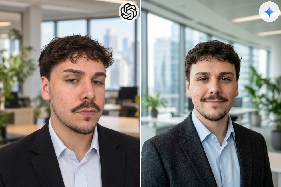Prompts para foto profissional: comparamos os resultados do ChatGPT e Gemini